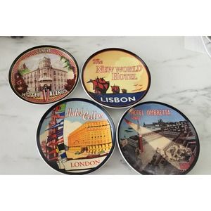 4 Smallish Hotels of the World Plates